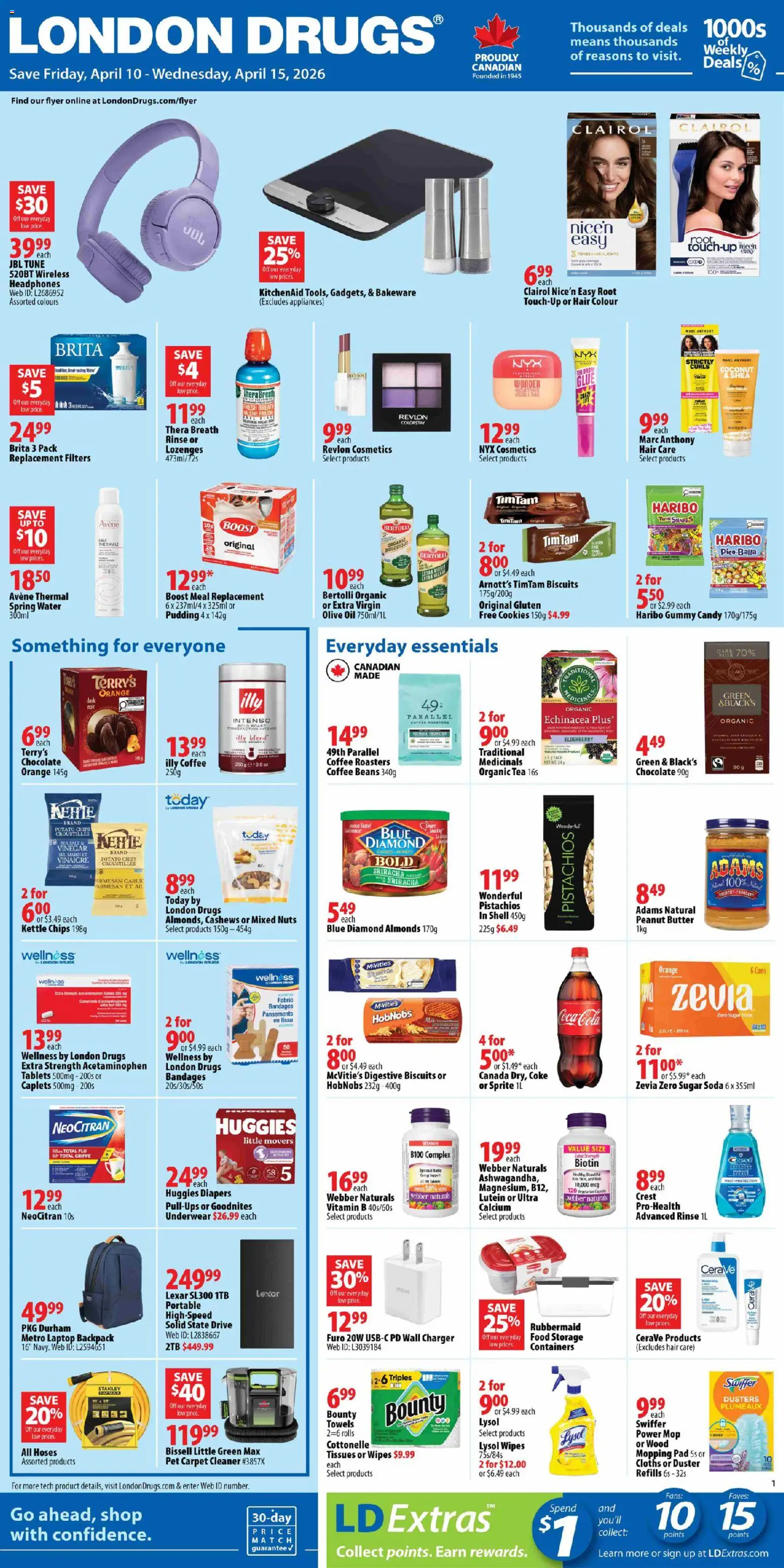 London Drugs weekly flyer / circulaire - page 1- valid from Apr 10, 2026