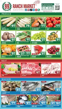 Preview 99 Ranch Market Perishables valid from 01/16/2026