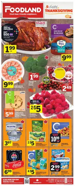 Preview Foodland weekly flyer / circulaire valid from Oct 9, 2025