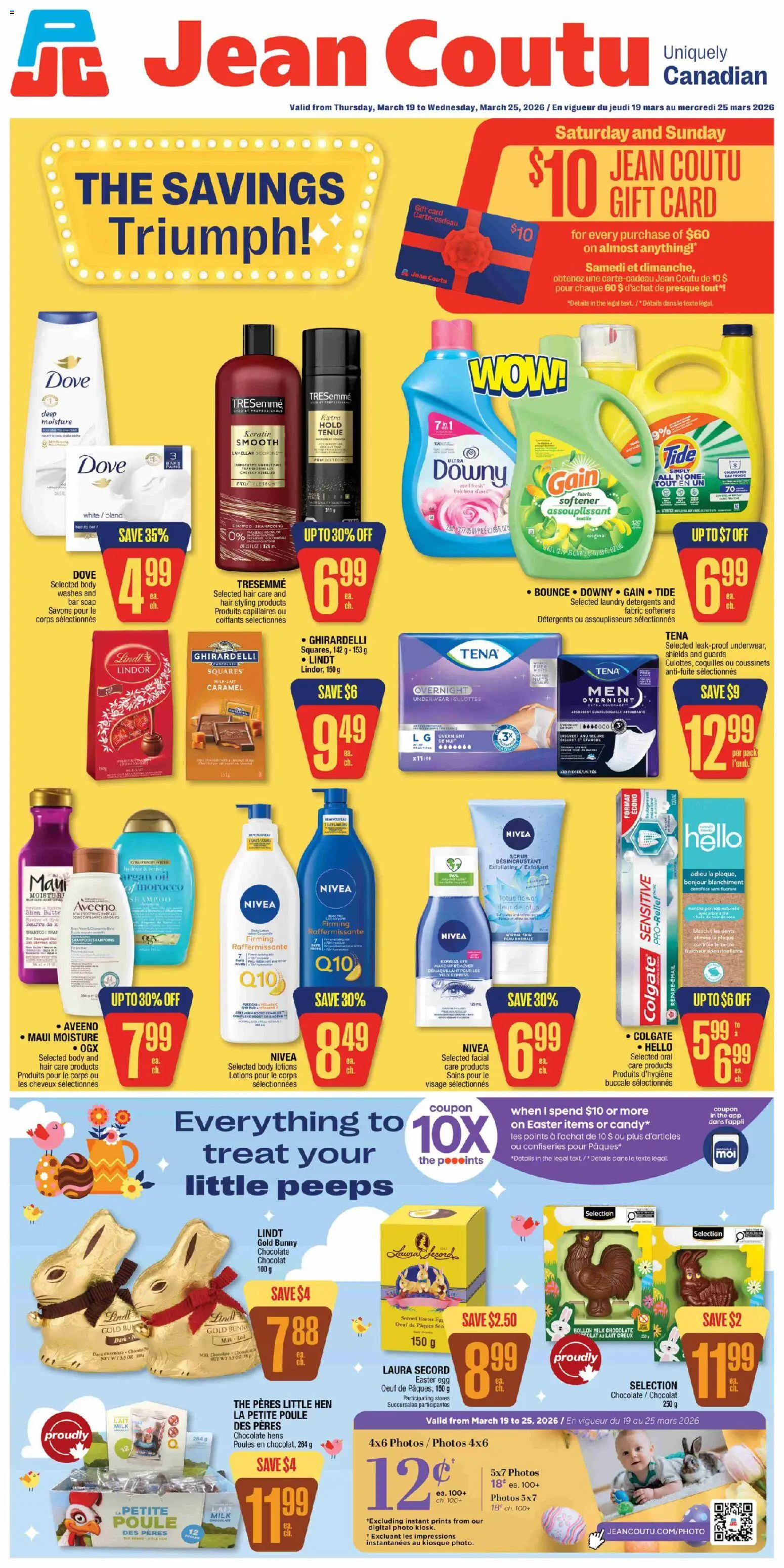 Jean Coutu weekly flyer - page 1- valid from Mar 19, 2026