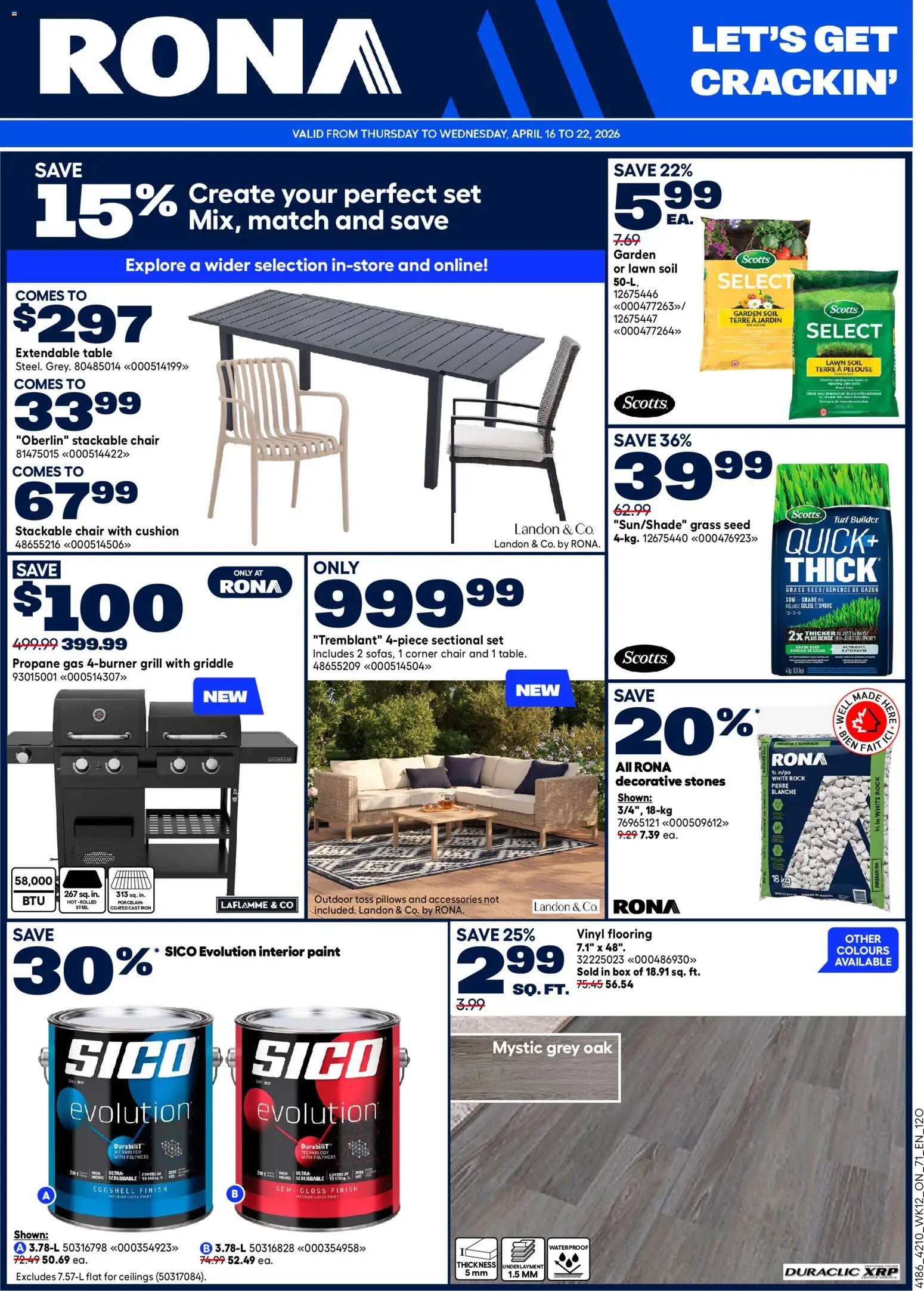 Rona weekly flyer - page 2- valid from Apr 16, 2026