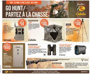 Preview Cabelas weekly flyer / circulaire valid from Oct 23, 2025