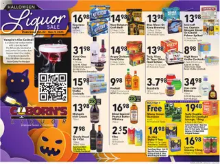 Preview Coborn's Halloween Liquor Sale valid from 10/22/2025