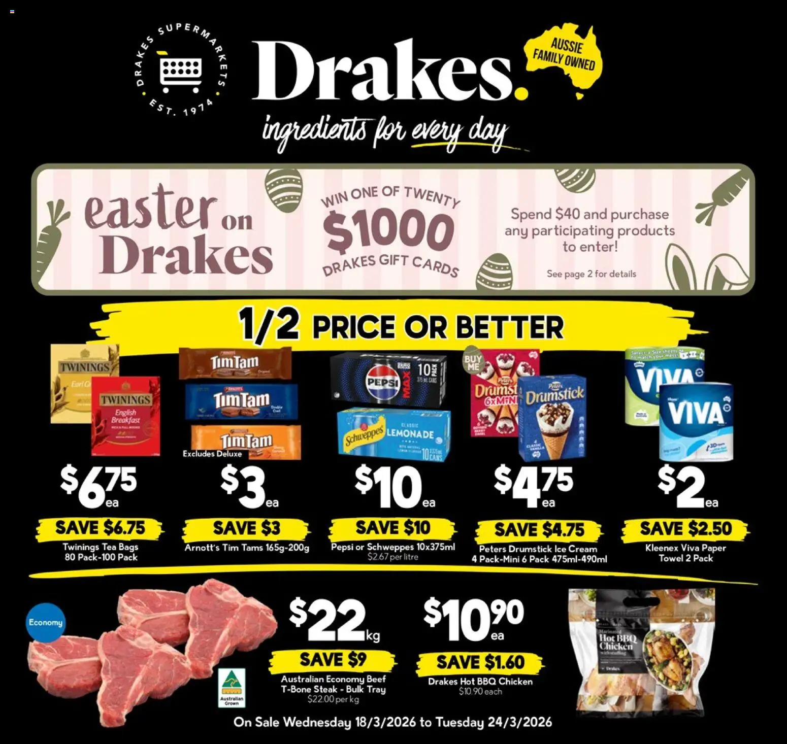 Drakes catalogue  - page 1- valid from 18/03/2026