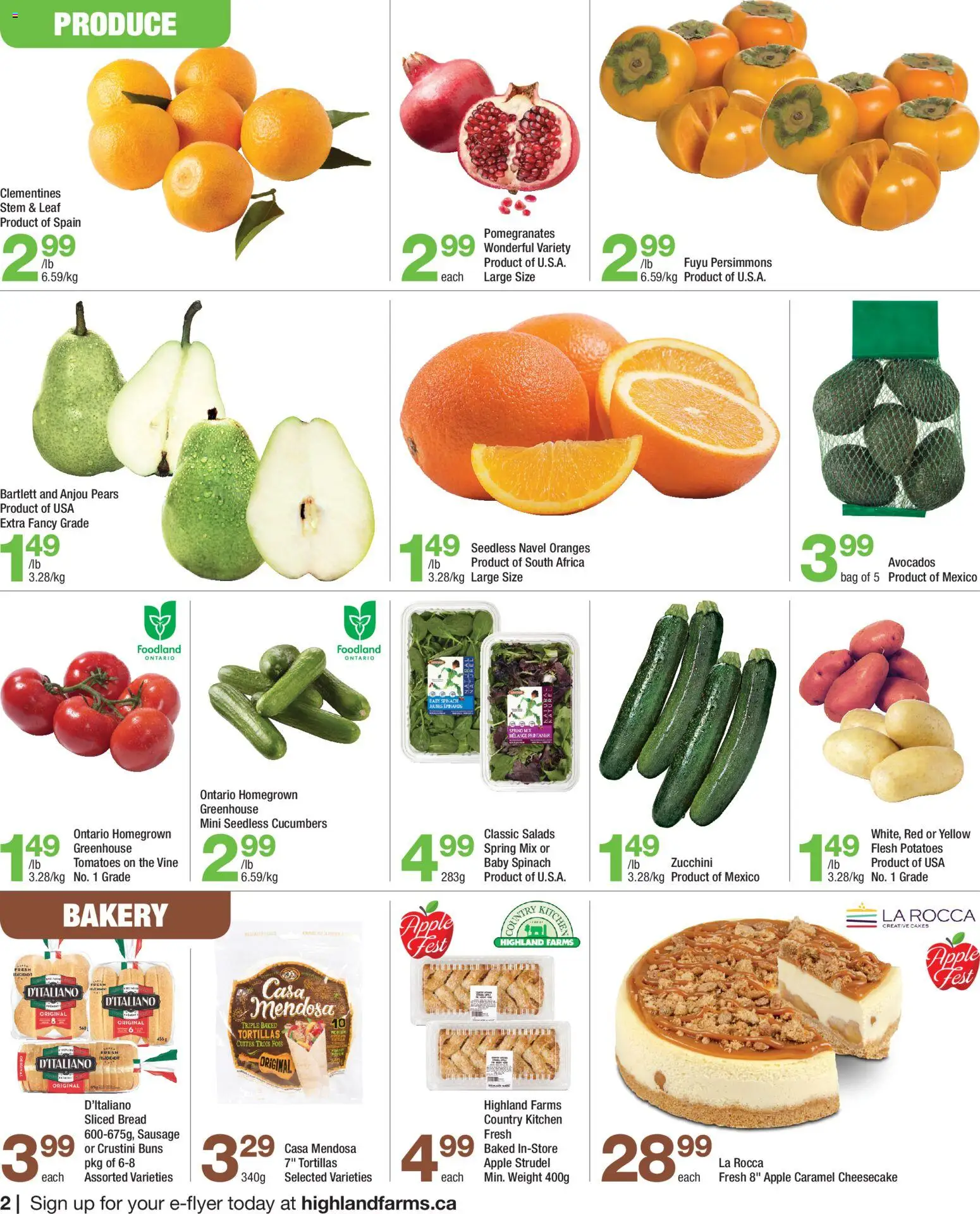 Highland Farms weekly flyer / circulaire - page 2- valid from Nov 13, 2025