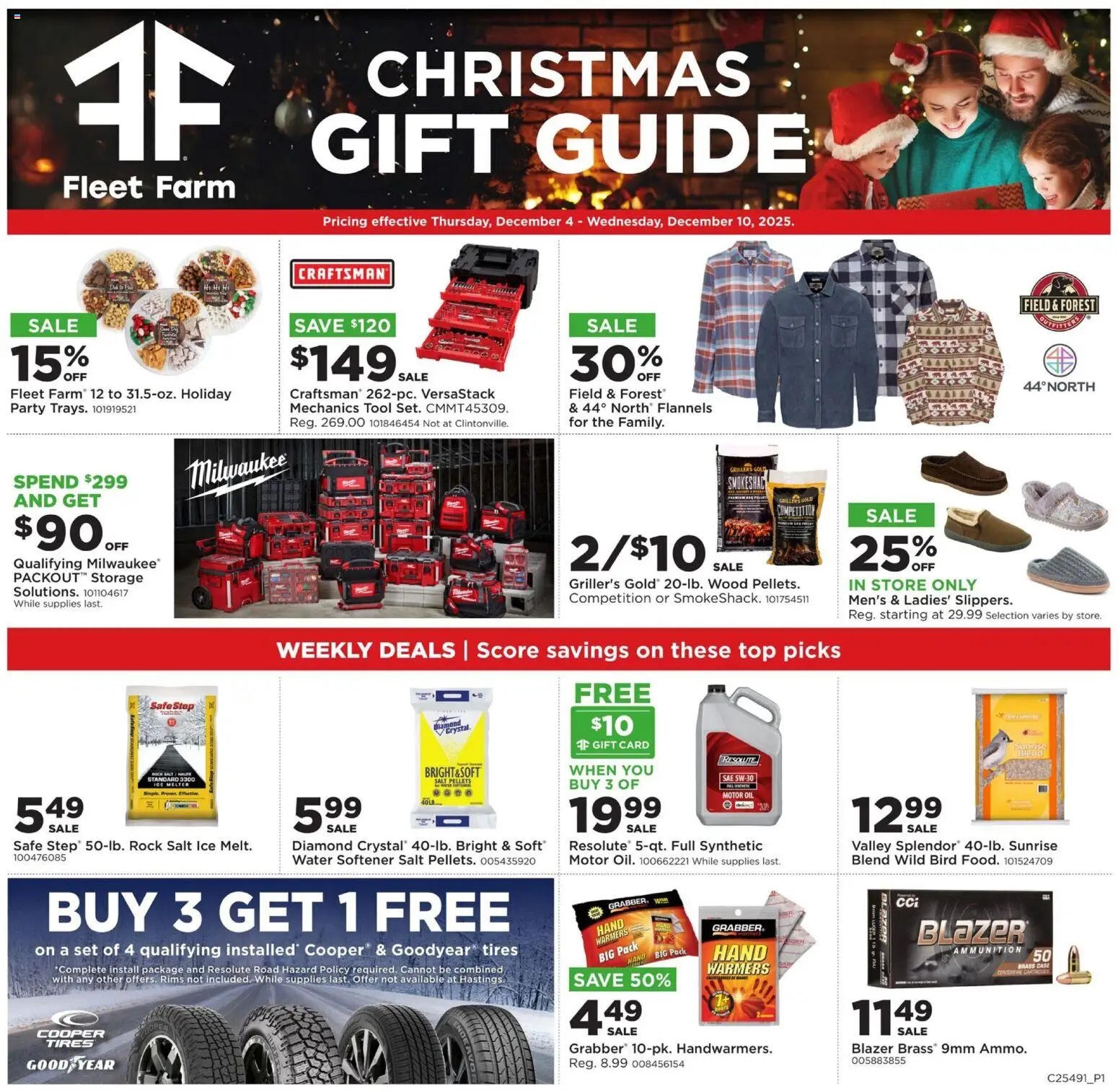 Mills Fleet Farm Weekly Ad - page 1- valid from 12/04/2025