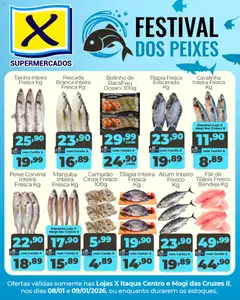 Pré-visualização X Supermercados - Ofertas Festival dos Peixes válida a partir de 08/01/2026