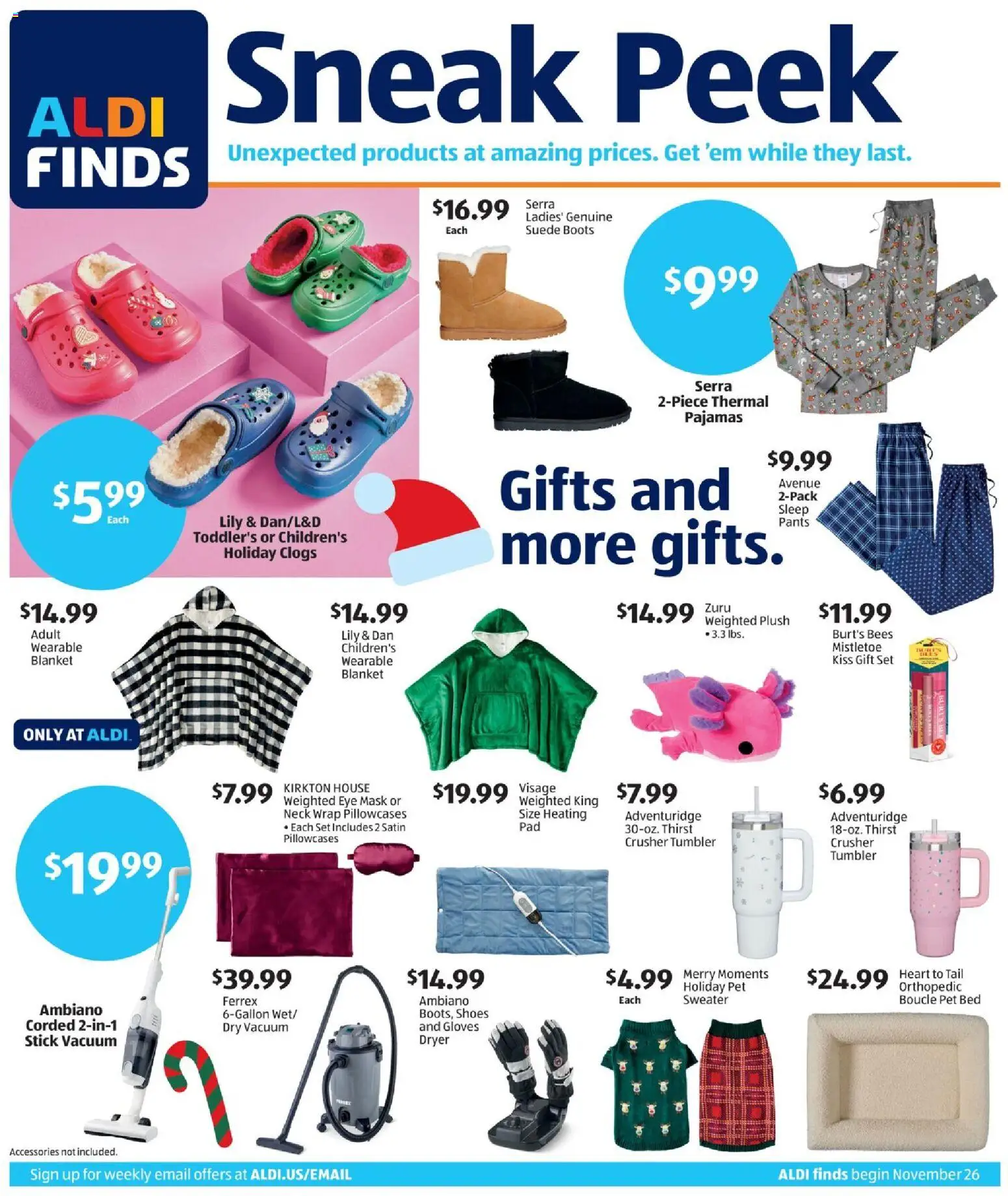 Aldi In Store Ad - page 1- valid from 11/26/2025