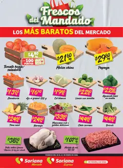 Soriana - Frescos del Mandado Mercado: Coah, Chih y Dur válido desde 20/01/2026