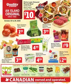 Preview Quality Foods weekly flyer / circulaire valid from Oct 23, 2025