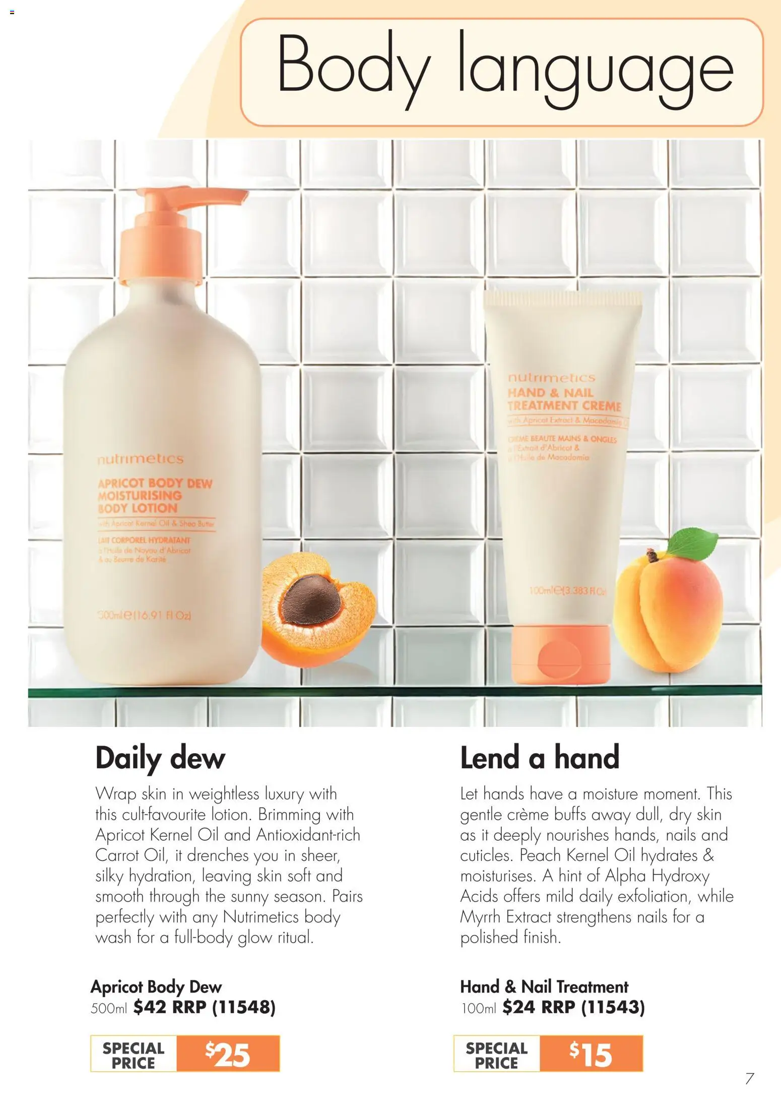 Nutrimetics Catalogue Summer essentials - page 7- valid from 01/01/2026