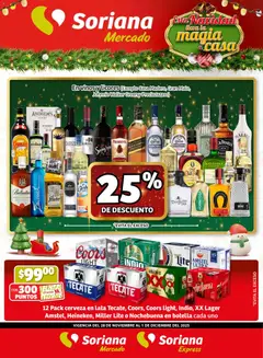 Soriana - Fin de Semana Mercado: Ver, Tab, Chis, Camp, Yuc y Q. Roo válido desde 28/11/2025