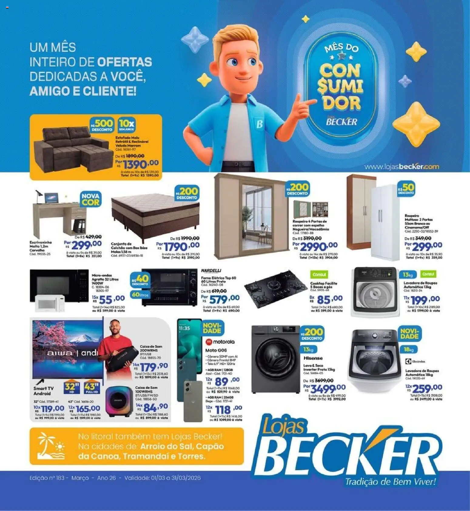 Lojas Becker ofertas Março - página 1- válido a partir de 01/03/2026
