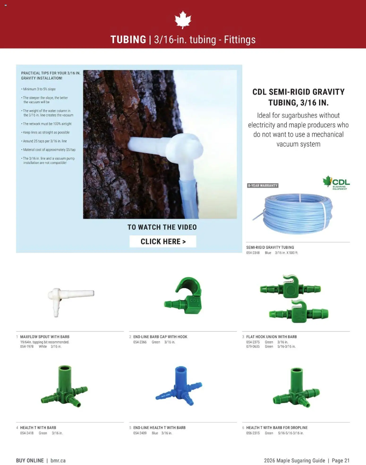 BMR - Agrizone Maple Sugaring Guide - page 21- valid from Jan 1, 2026