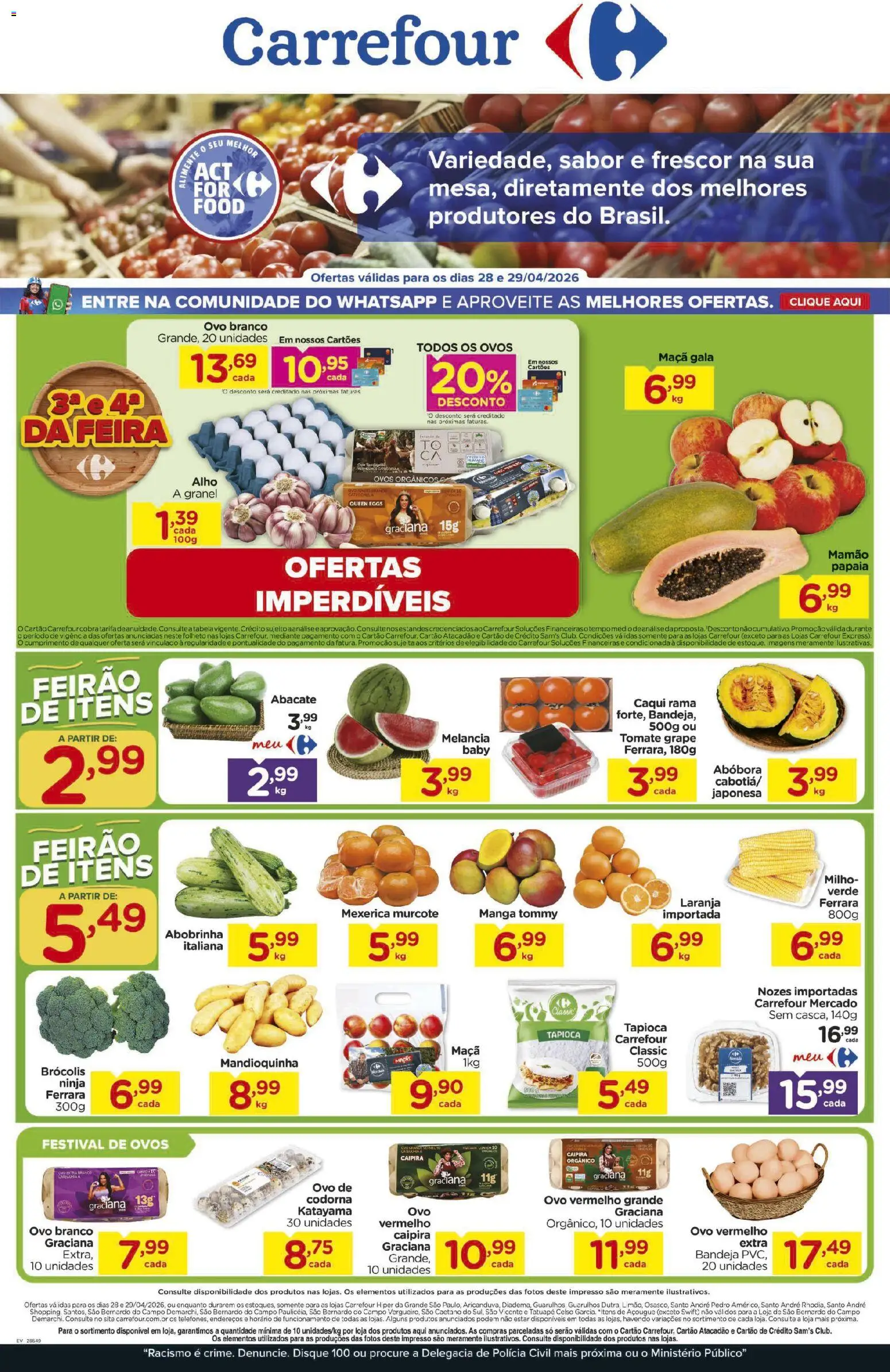 Carrefour ofertas Feira - página 1- válido a partir de 28/04/2026
