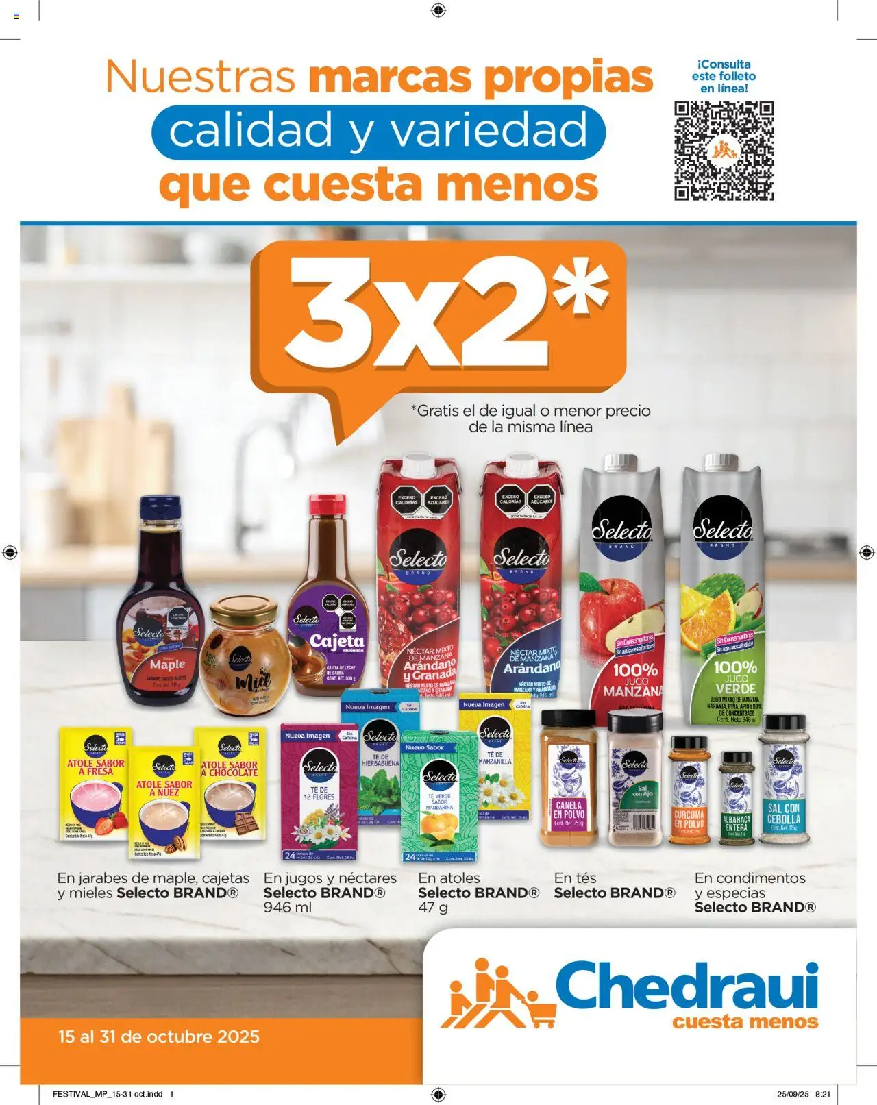 Chedraui - Folleto Nuestras marcas propias  - página 1- válido desde 15/10/2025