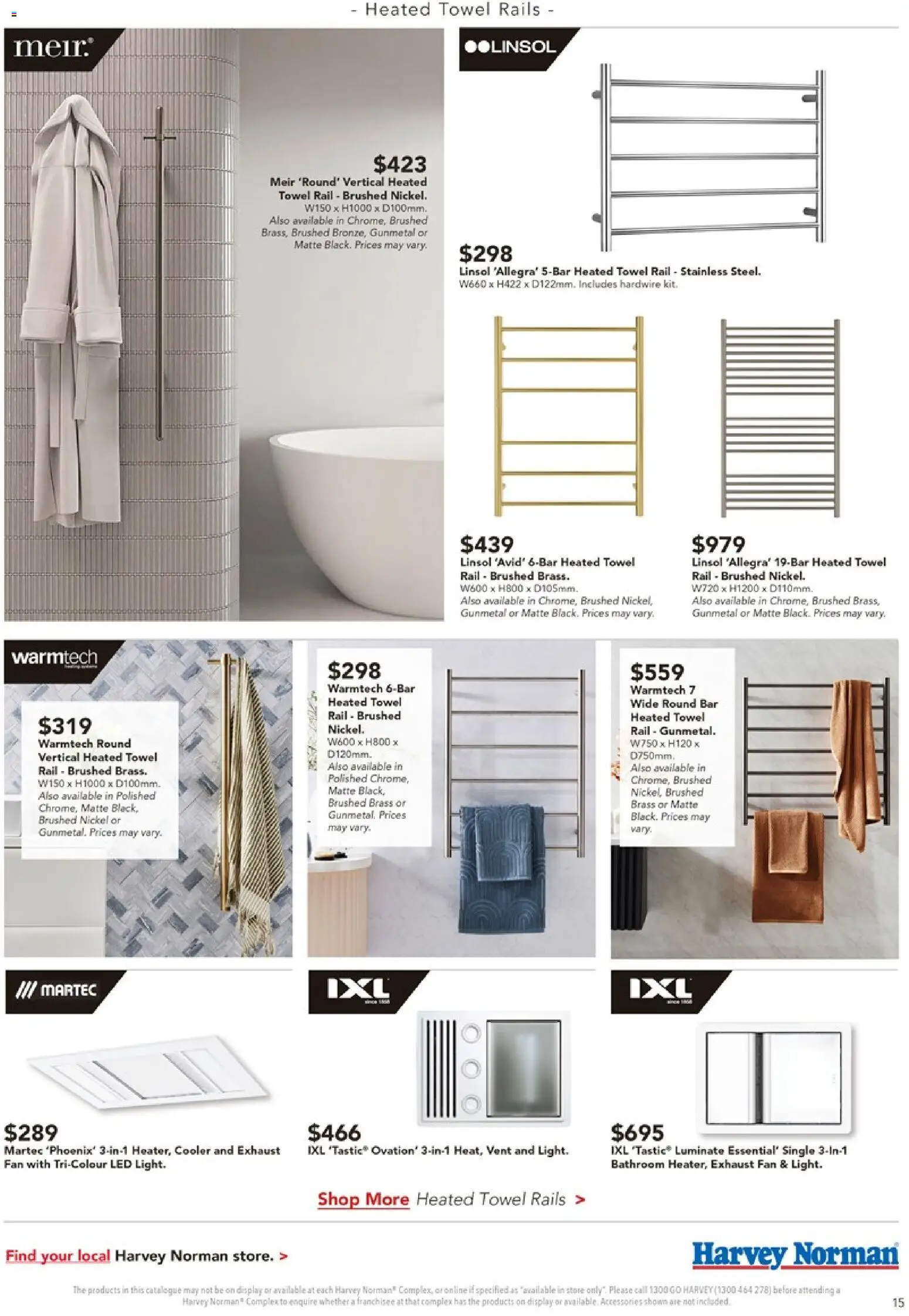 Harvey Norman April Bathroom - page 15- valid from 08/04/2026