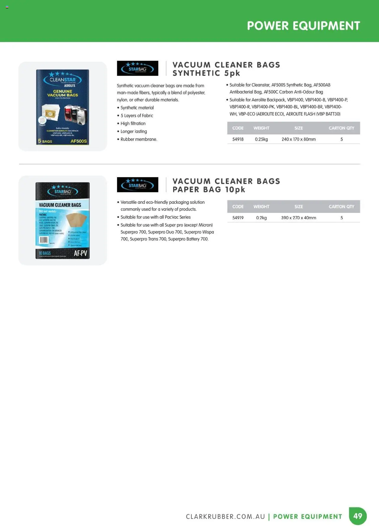 Clark Rubber Catalogue  - page 49- valid from 05/05/2025