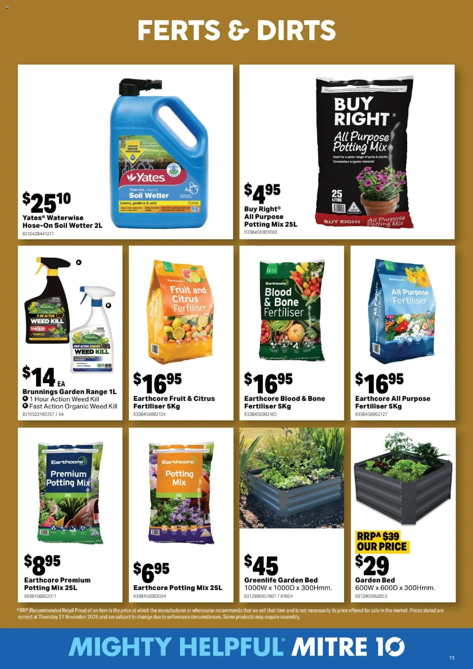 Mitre 10  Catalogue  - page 11- valid from 07/01/2026
