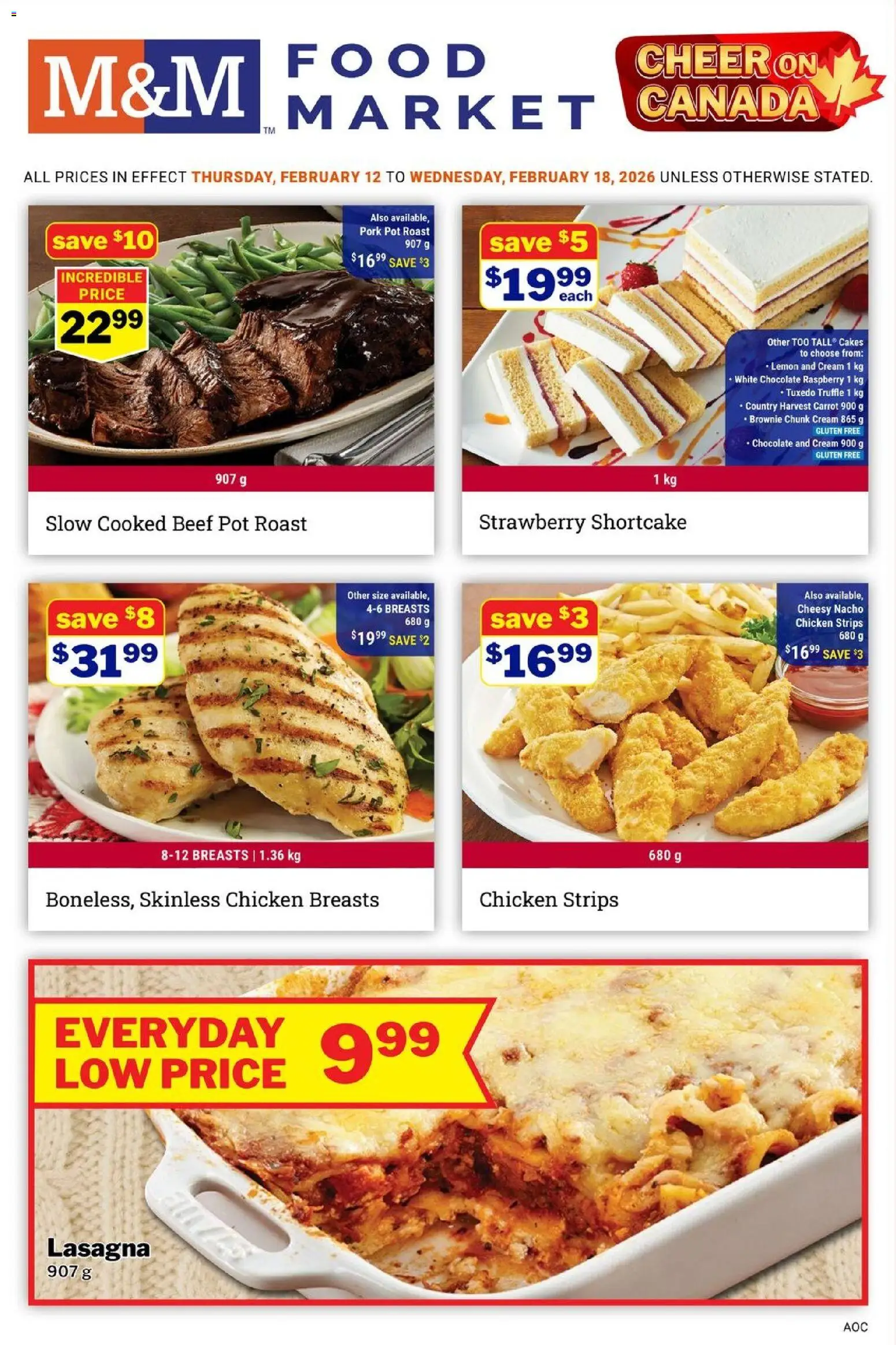 M&M Food Market weekly flyer / circulaire - page 1- valid from Feb 12, 2026