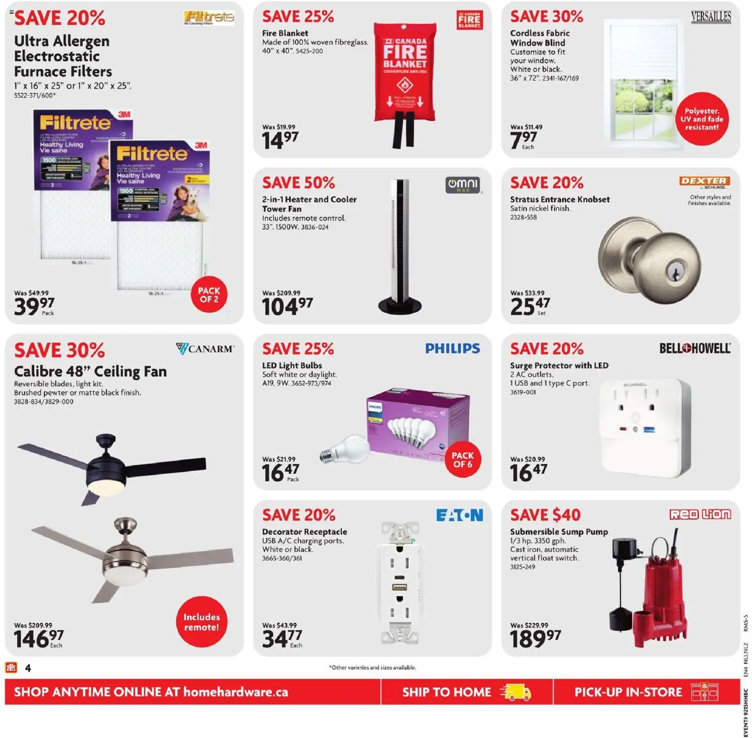 Home Hardware weekly flyer / circulaire - page 5- valid from Apr 9, 2026