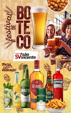 Pré-visualização Supermercados São Vicente - Ofertas Festival de Boteco válida a partir de 17/09/2025