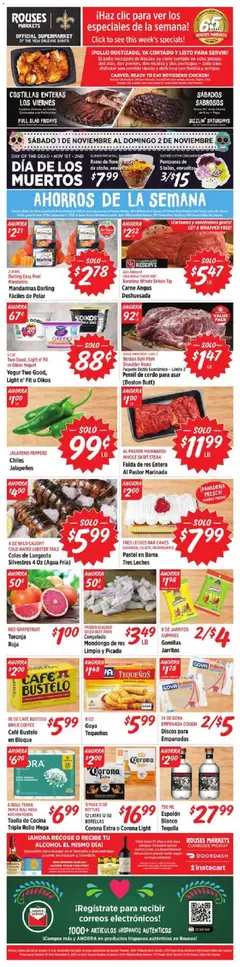 Preview Rouses Hispanic Ad valid from 10/29/2025
