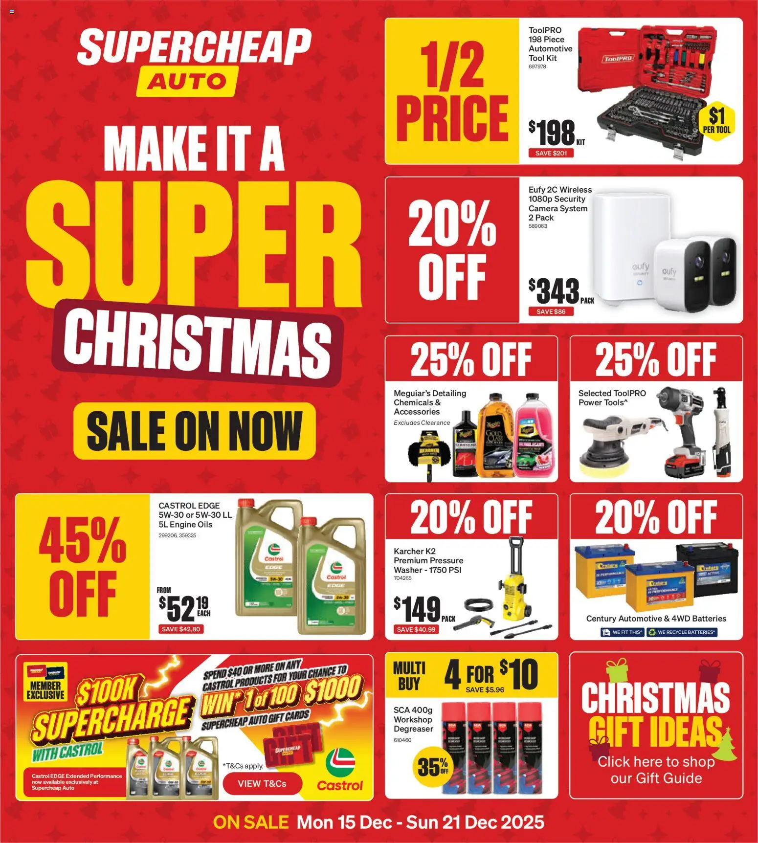 Supercheap Auto Catalogue - page 1- valid from 15/12/2025