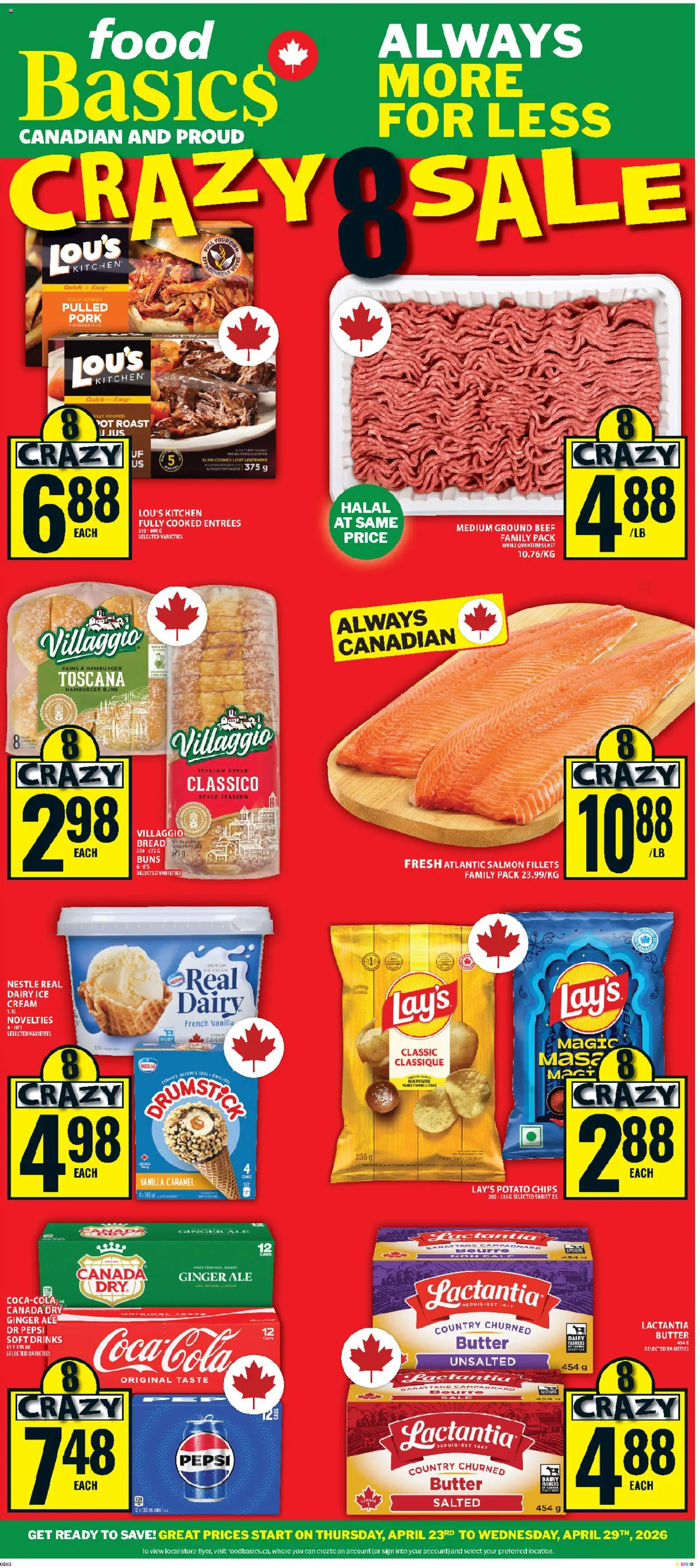 Food Basics weekly flyer / circulaire - page 1- valid from Apr 23, 2026