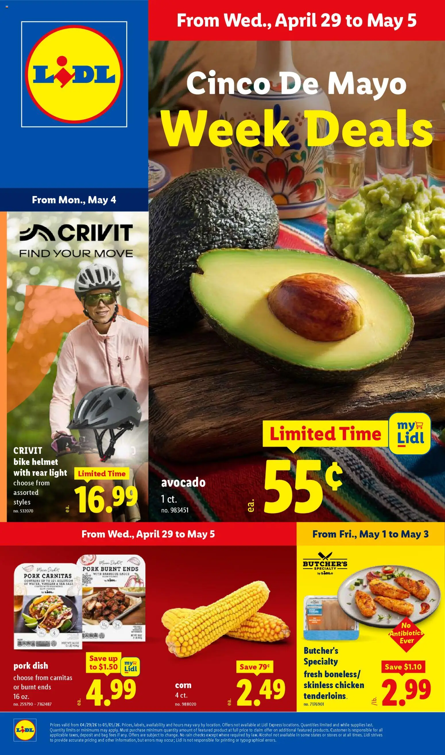 Lidl Weekly Ad - page 1- valid from 04/29/2026