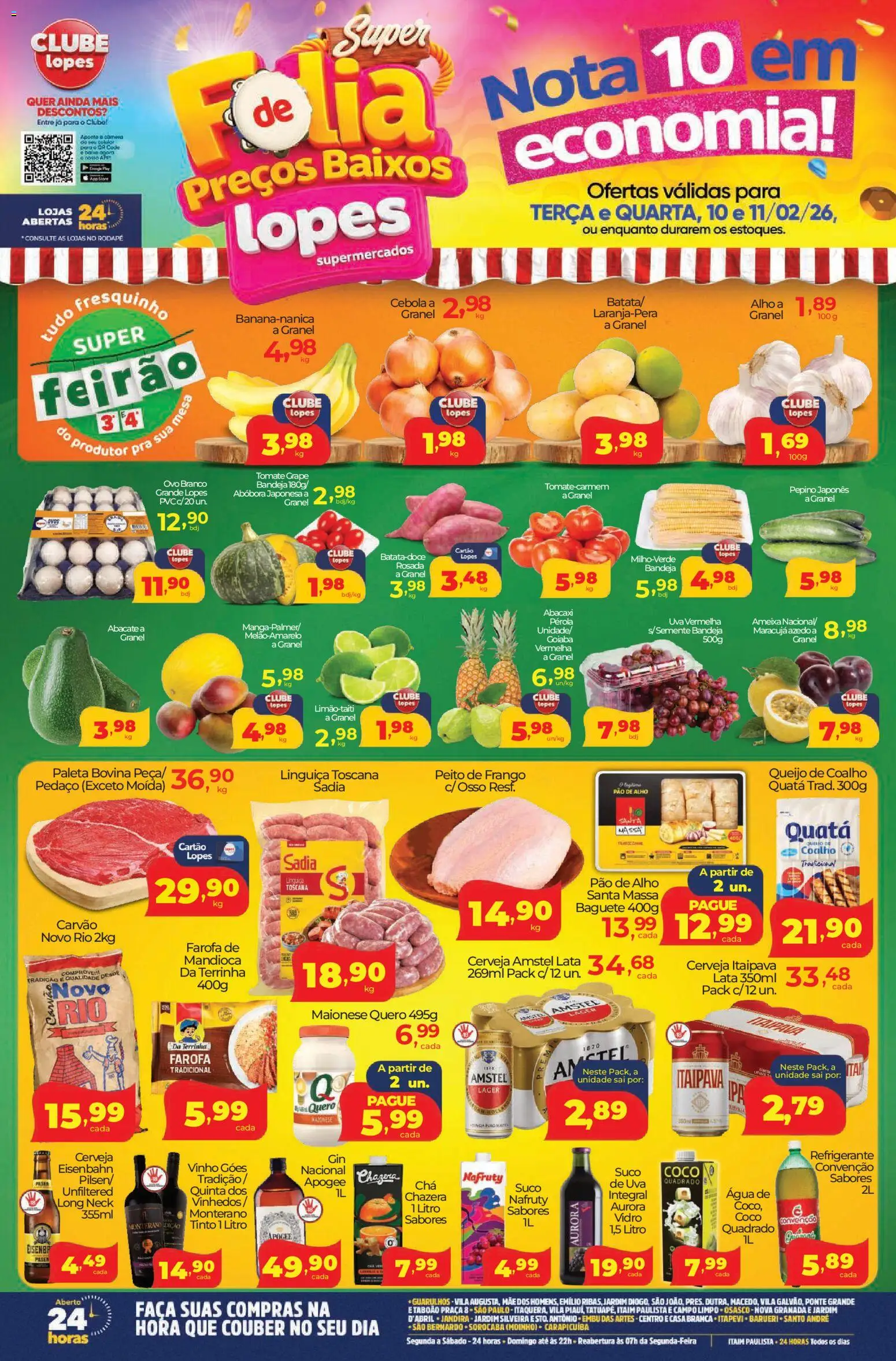 Lopes Supermercados - Ofertas da semana - página 1- válido a partir de 10/02/2026

