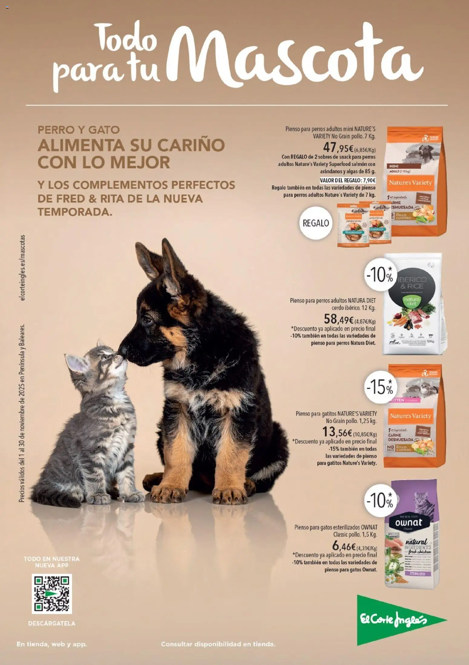 El Corte Inglés catálogo Mascota Noviembre  - página 1- válido desde 01/11/2025
