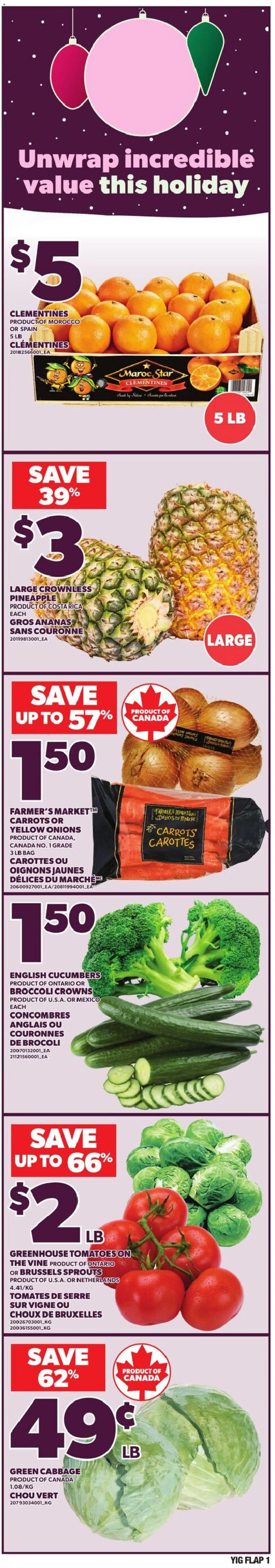 Independent Grocer weekly flyer / circulaire - page 1- valid from Dec 18, 2025