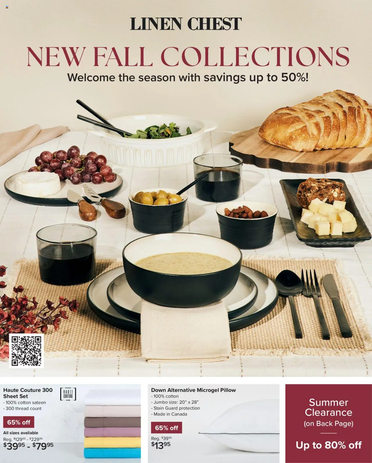 Linen Chest flyer - page 1- valid from Aug 27, 2025