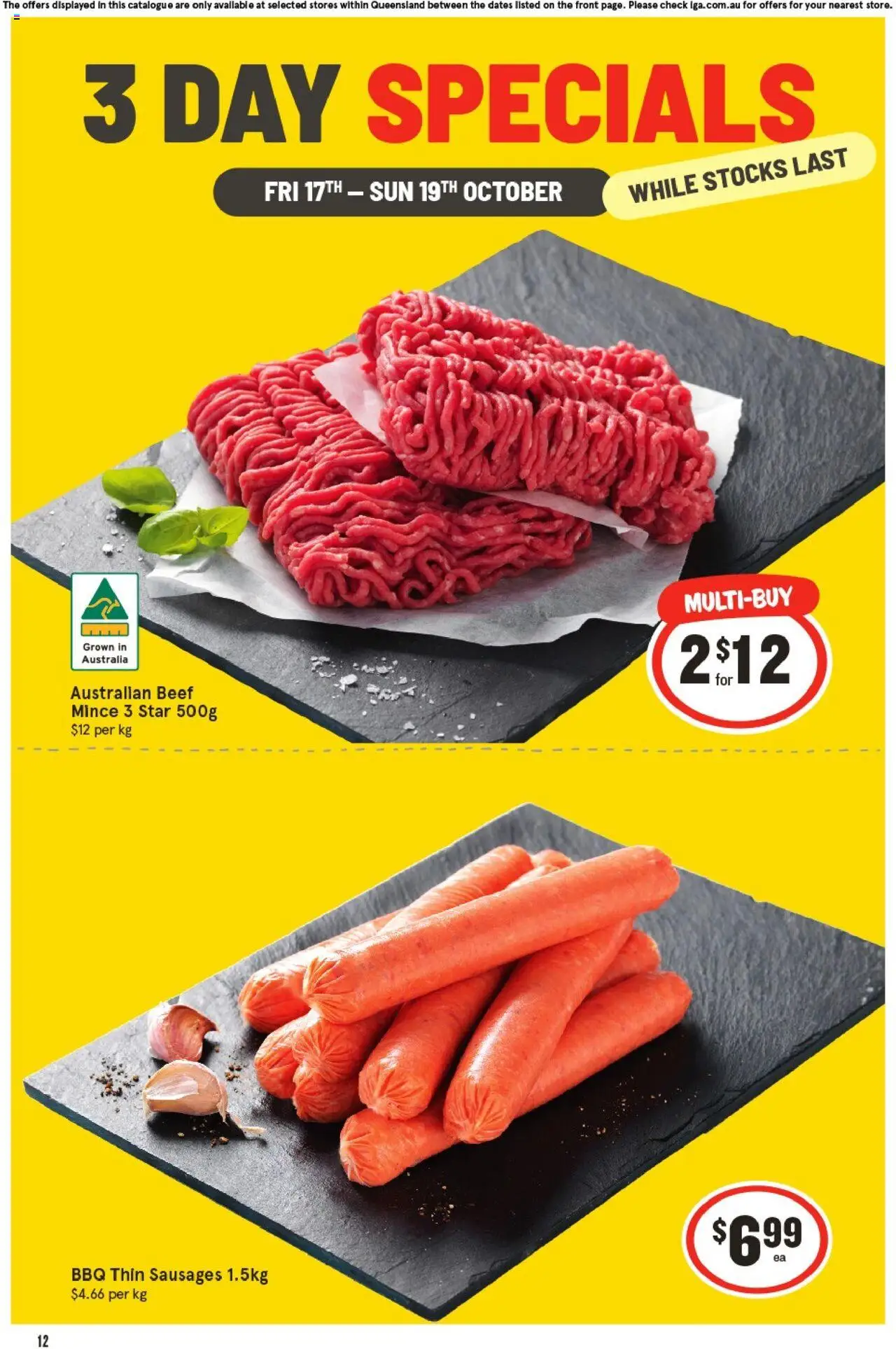 IGA - 3 Day Specials QLD - page 1- valid from 17/10/2025