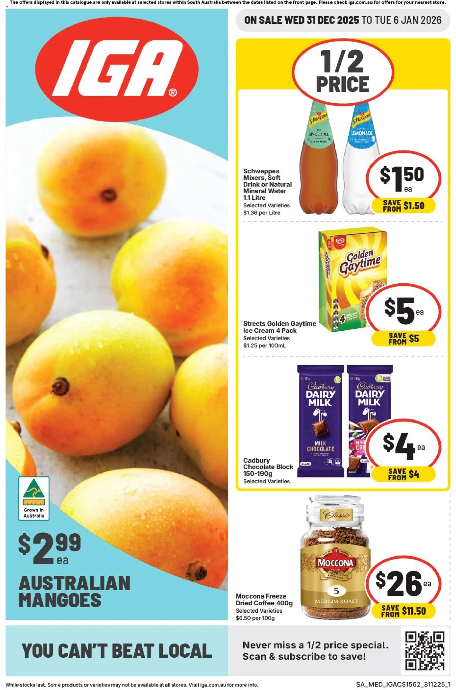 IGA Catalogue SA - page 1- valid from 31/12/2025