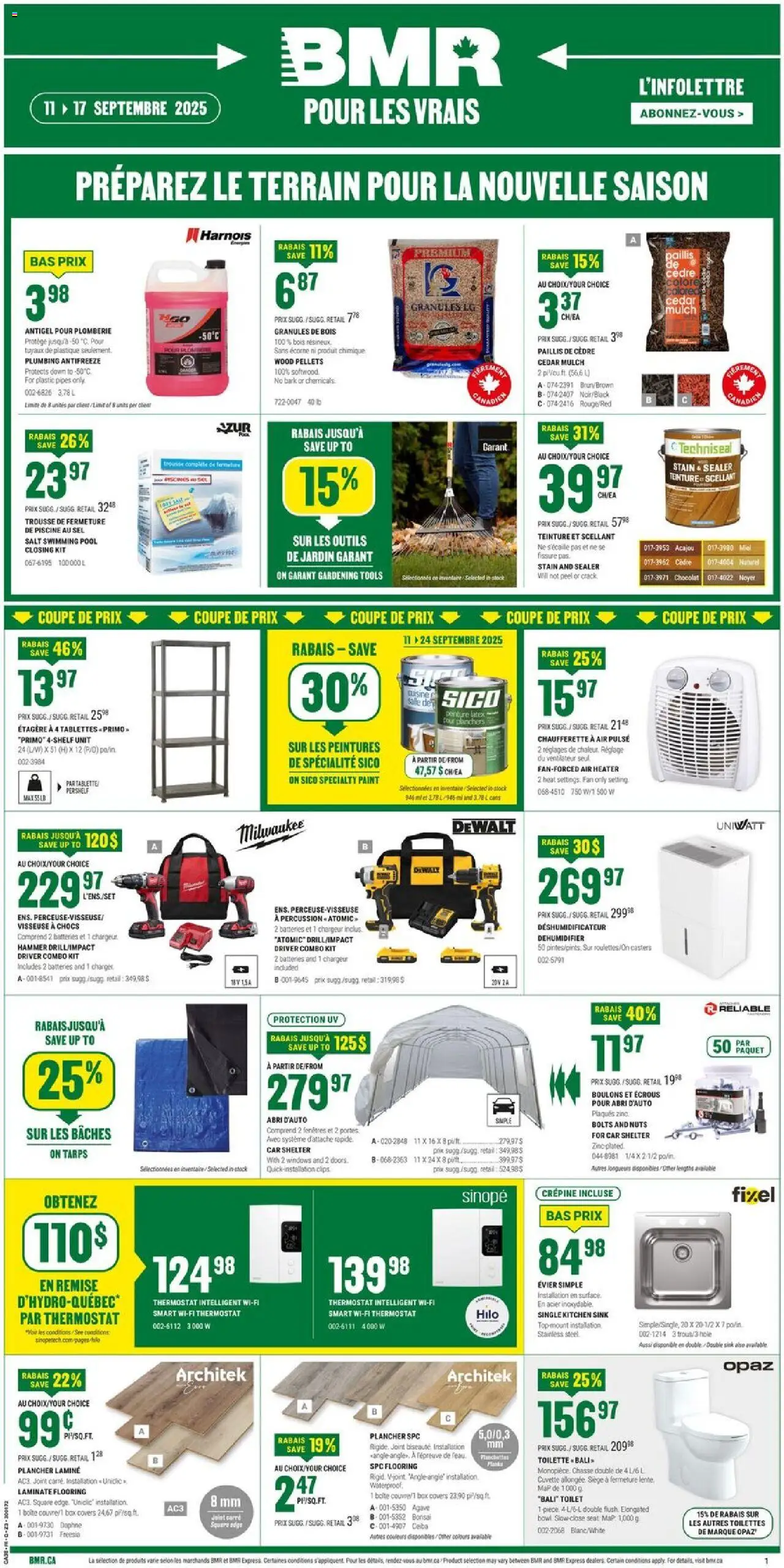 BMR weekly flyer / circulaire - page 1- valid from Sep 11, 2025