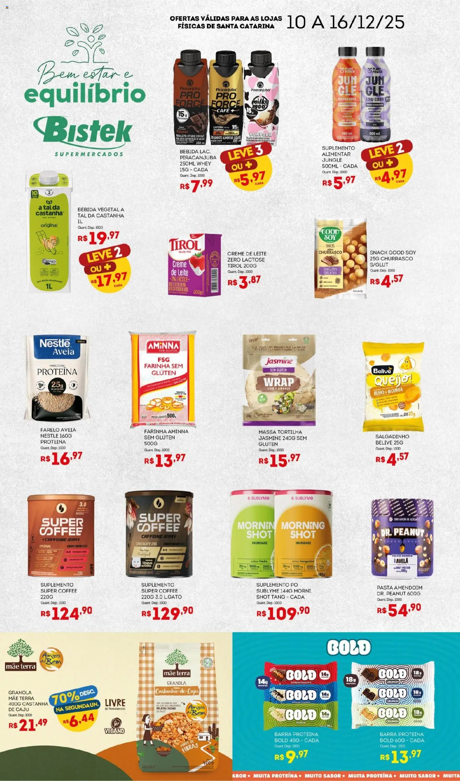 Bistek Supermercados - Ofertas Bem Estar E Equílibrio - página 1- válido a partir de 10/12/2025
