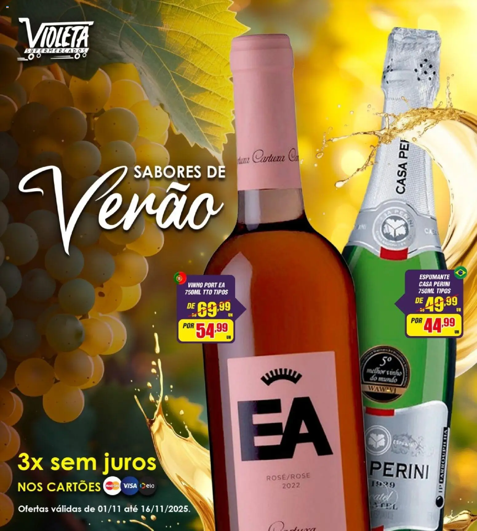 Violeta Supermercados - Ofertas Sabores de Verao - página 1- válido a partir de 01/11/2025
