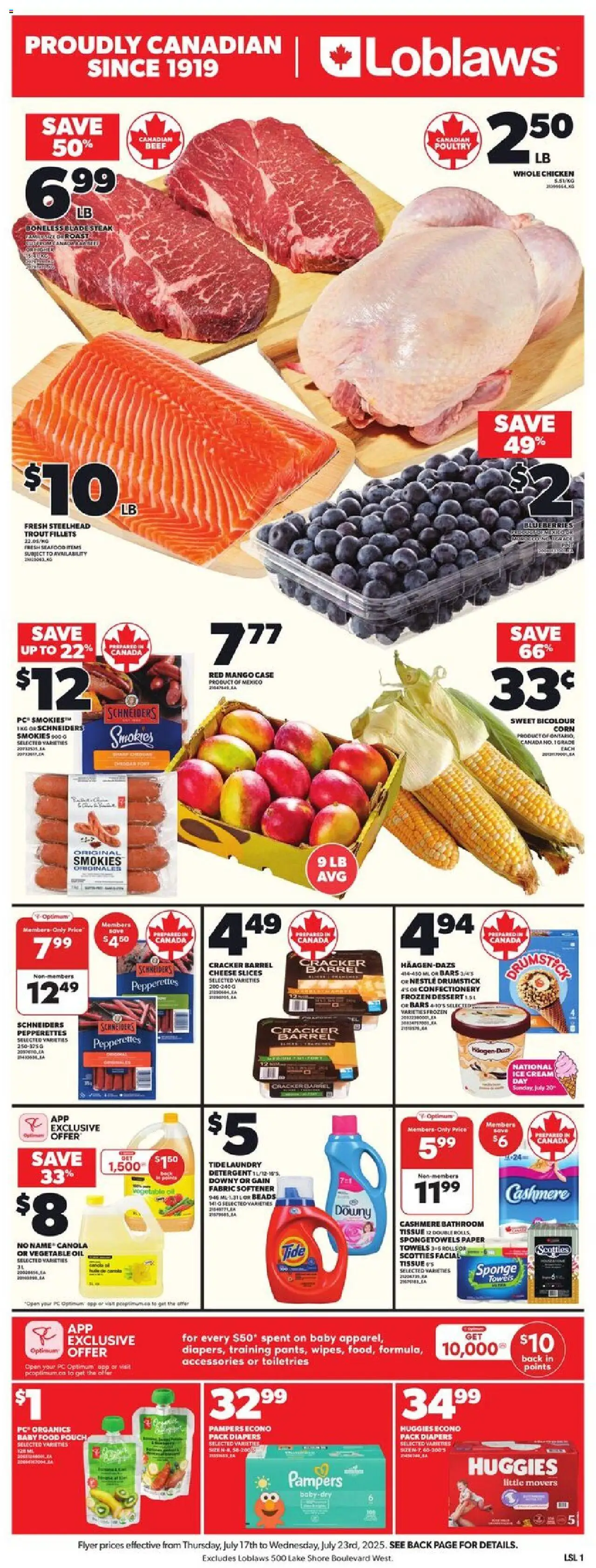 Loblaws weekly flyer / circulaire - page 3- valid from Jul 17, 2025