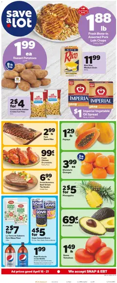 Preview Save a Lot Weekly Ad valid from 04/15/2026