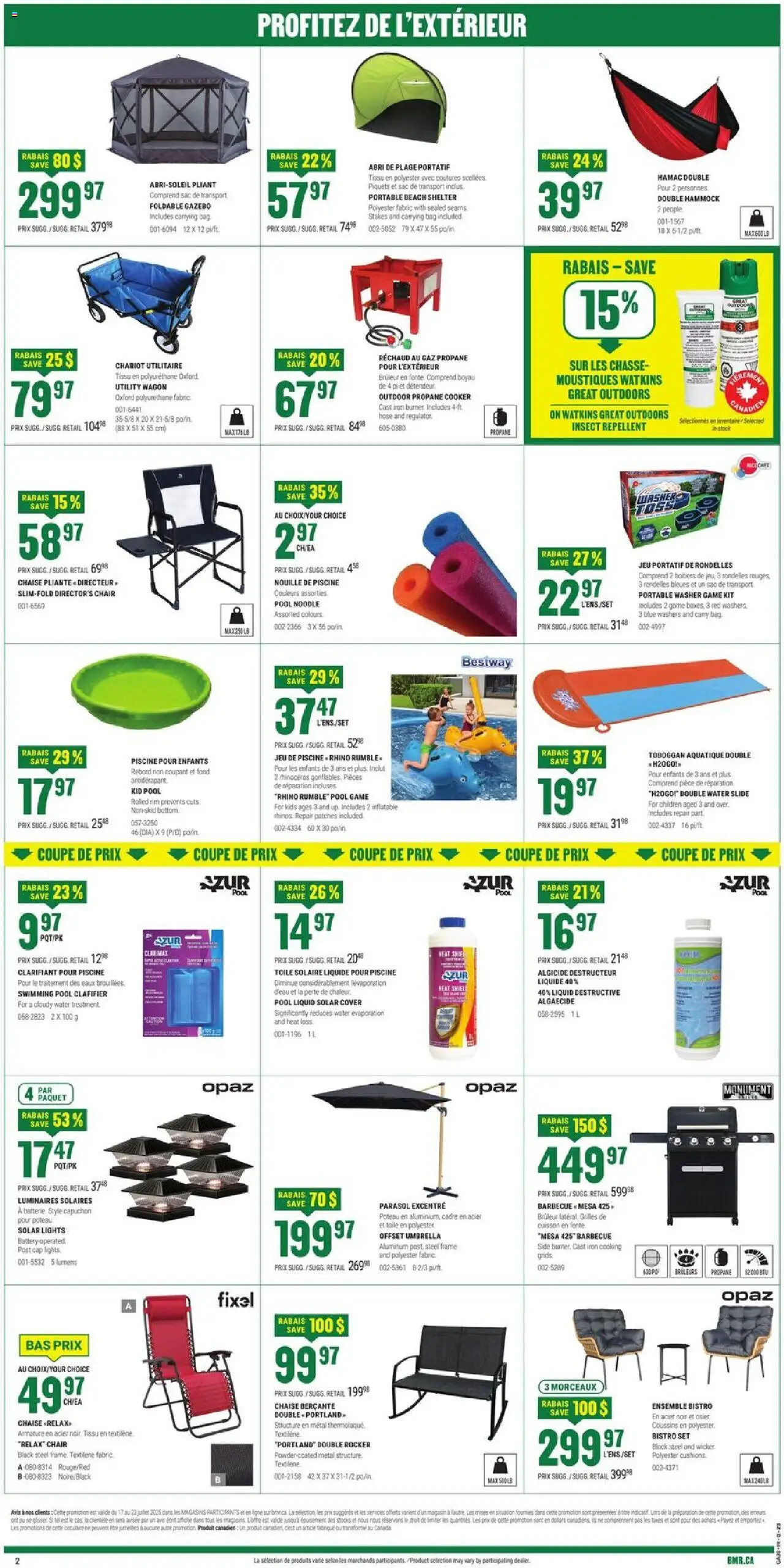BMR weekly flyer - page 3- valid from Jul 17, 2025