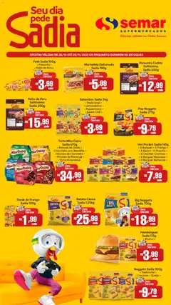 Pré-visualização Semar Supermercado - Ofertas BRF válida a partir de 28/10/2025