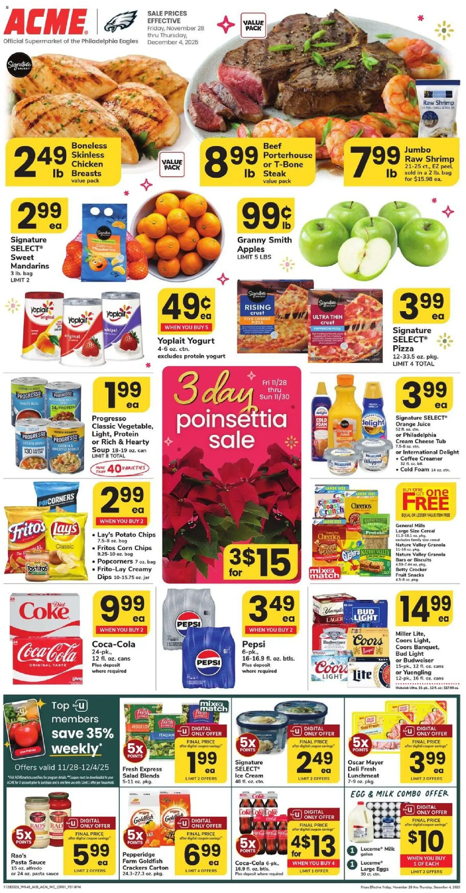 Acme Weekly Ad - PA - page 1- valid from 11/28/2025