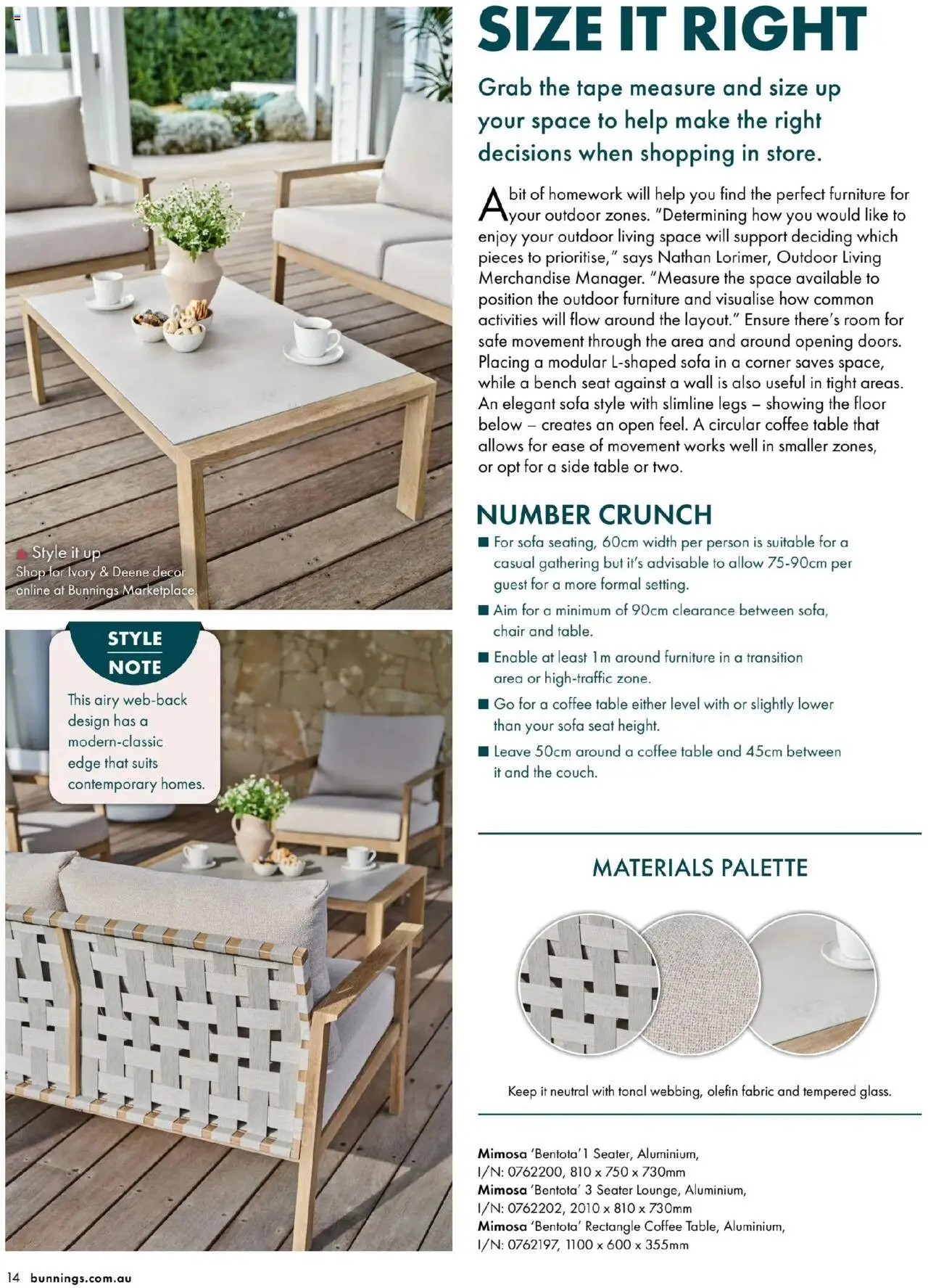 Bunnings Warehouse Outdoor Style Magazine 2025/26 - page 14- valid from 25/08/2025
