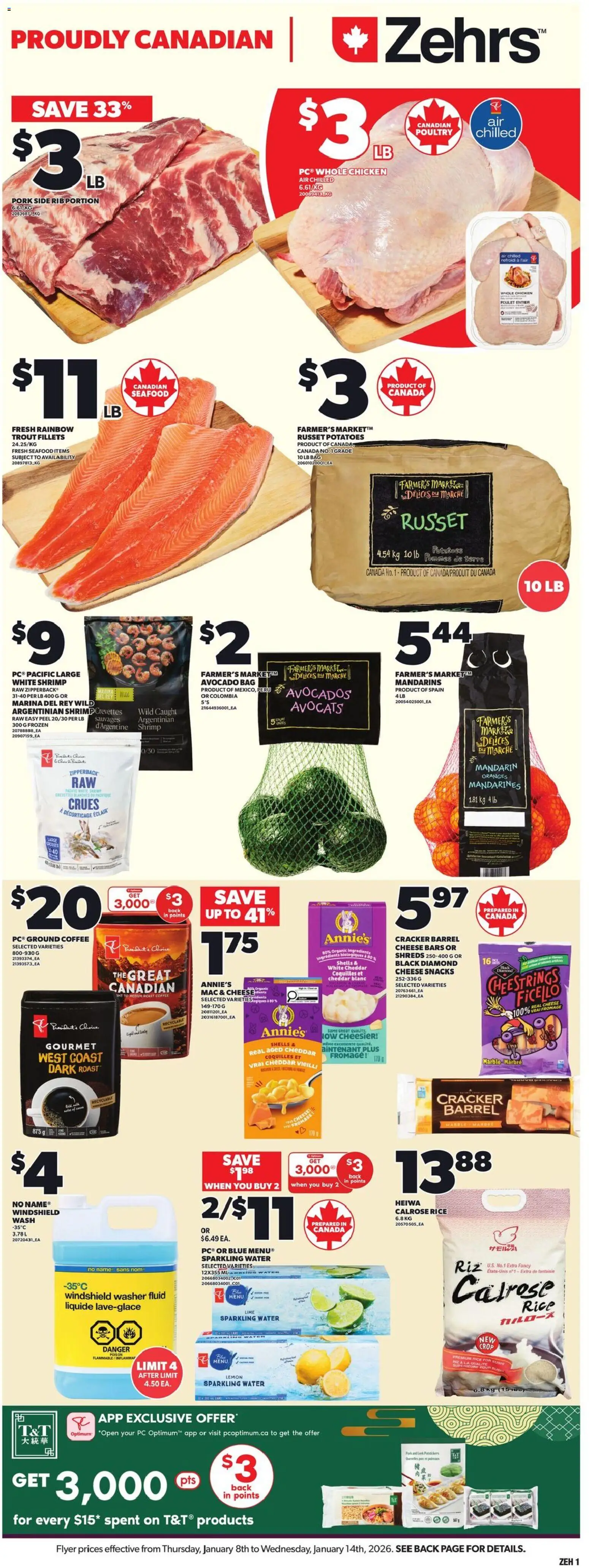 Zehrs weekly flyer / circulaire - page 3- valid from Jan 8, 2026