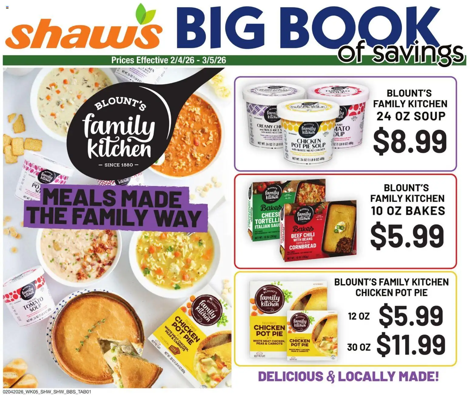 Shaw's Big Book of Savings - page 1- valid from 02/04/2026