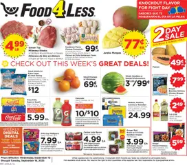 Preview Food 4 Less Weekly Ad valid from 09/10/2025