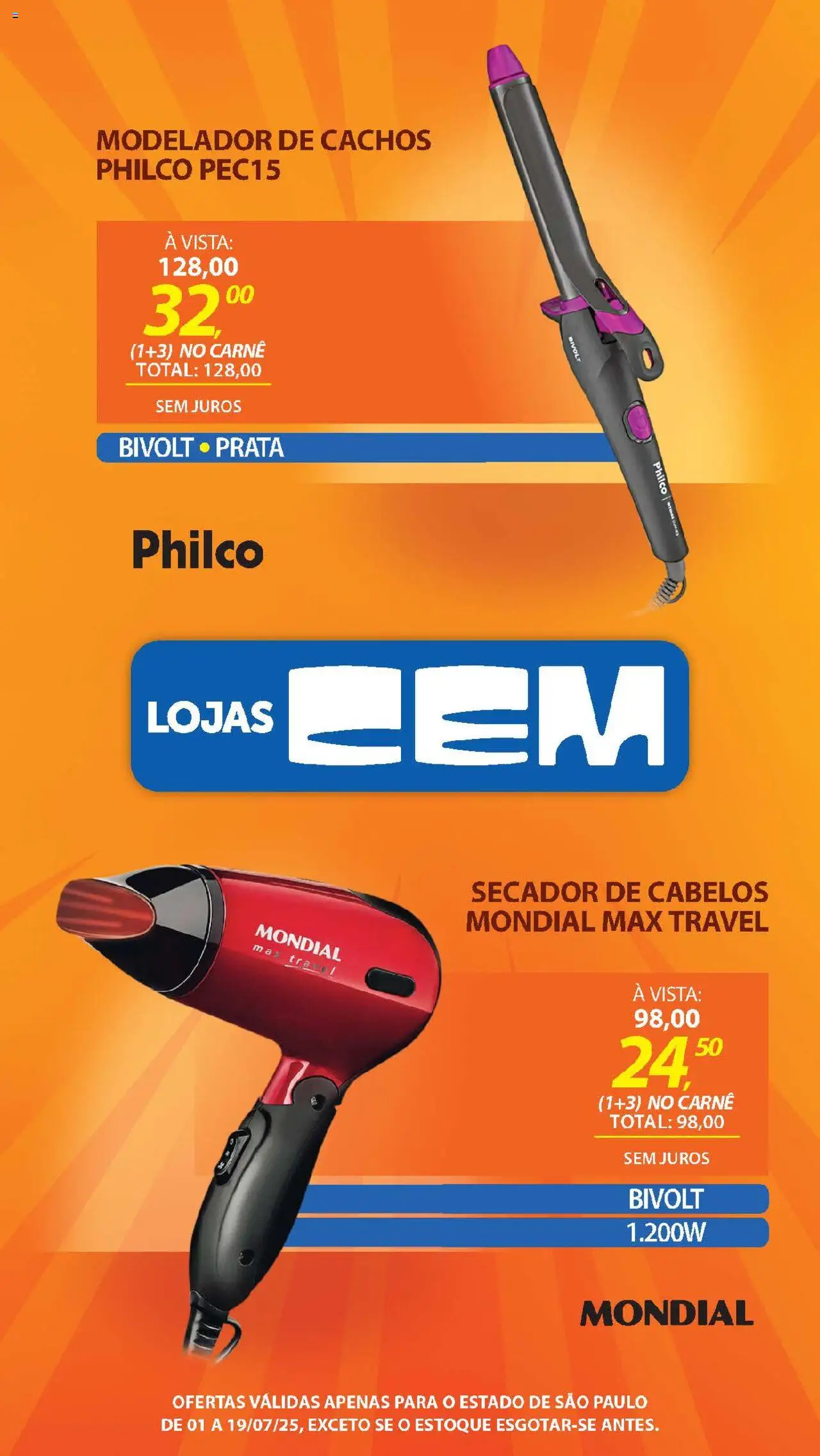 Lojas Cem - Ofertas da semana  - página 127- válido a partir de 01/07/2025
