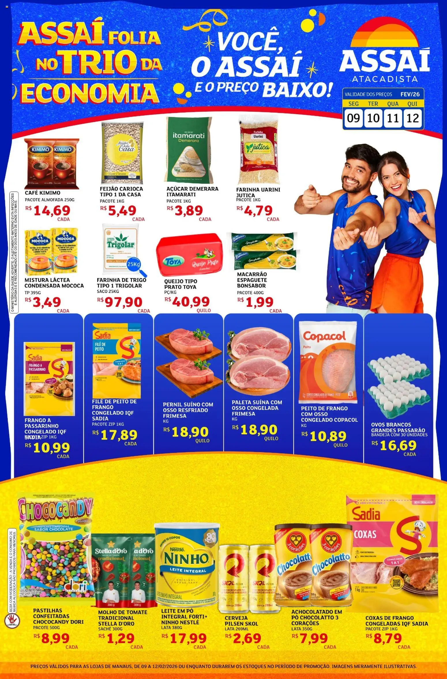 Encarte Assaí Atacadista - página 1- válido a partir de 09/02/2026
